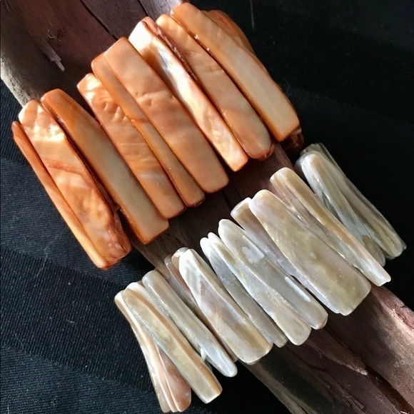 BOHO Shell Stretch Bracelets - Picture 1 of 1